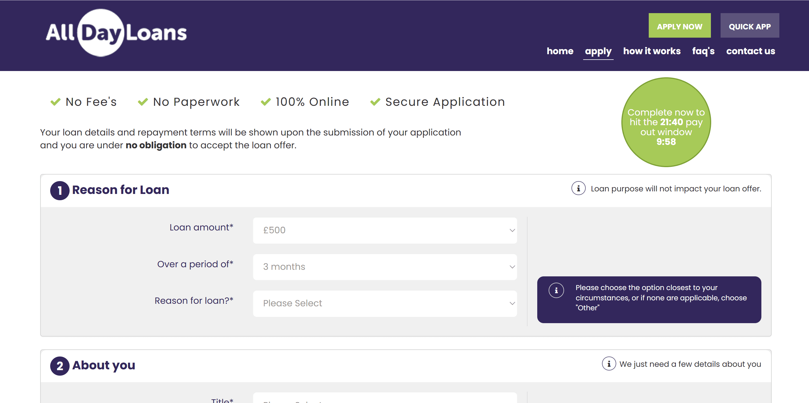 AllDayLoans — Main Brand Site